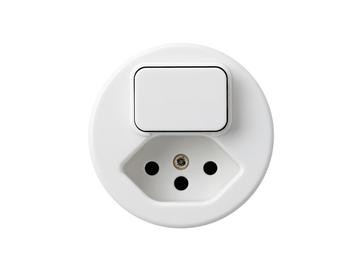 Einsatz zu UP-Kombination I basico 6+Typ 13 weiss