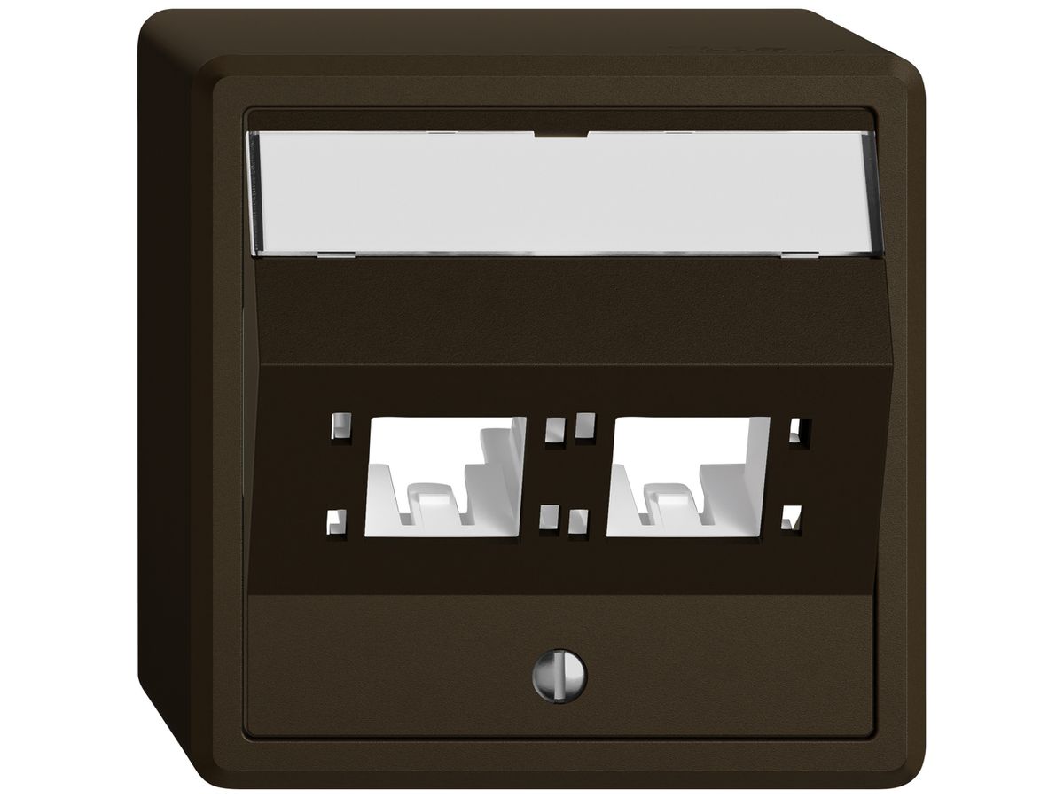 AP-Montageset EDIZIO.liv SNAPFIX® für freenet Kat.6A Adapter 2× br