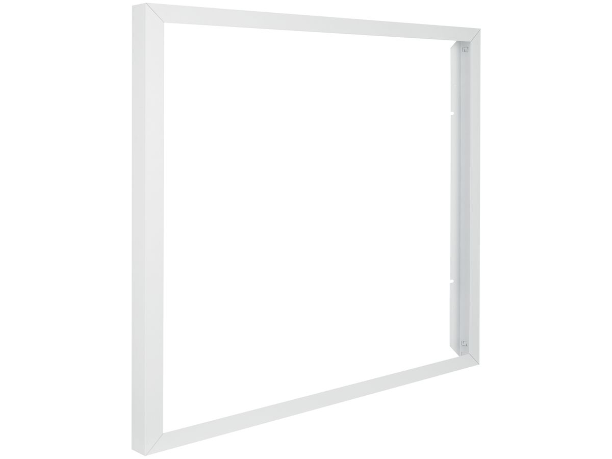 Anbaurahmen 600×600mm für LDV PANEL 600, Aluminium, weiss