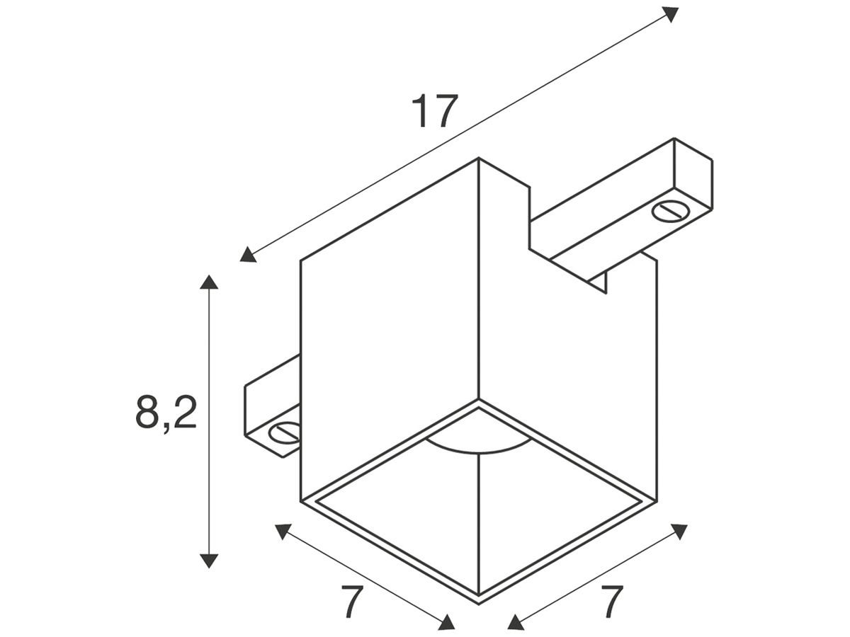LED-Spot SLV FIXT-IT Standard 7W 800lm 927 36° DALI 48V AD square sz