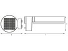LED-Laterne LDV ENDURA STYLE Solar Sensor Wall Circle, 6W schwarz