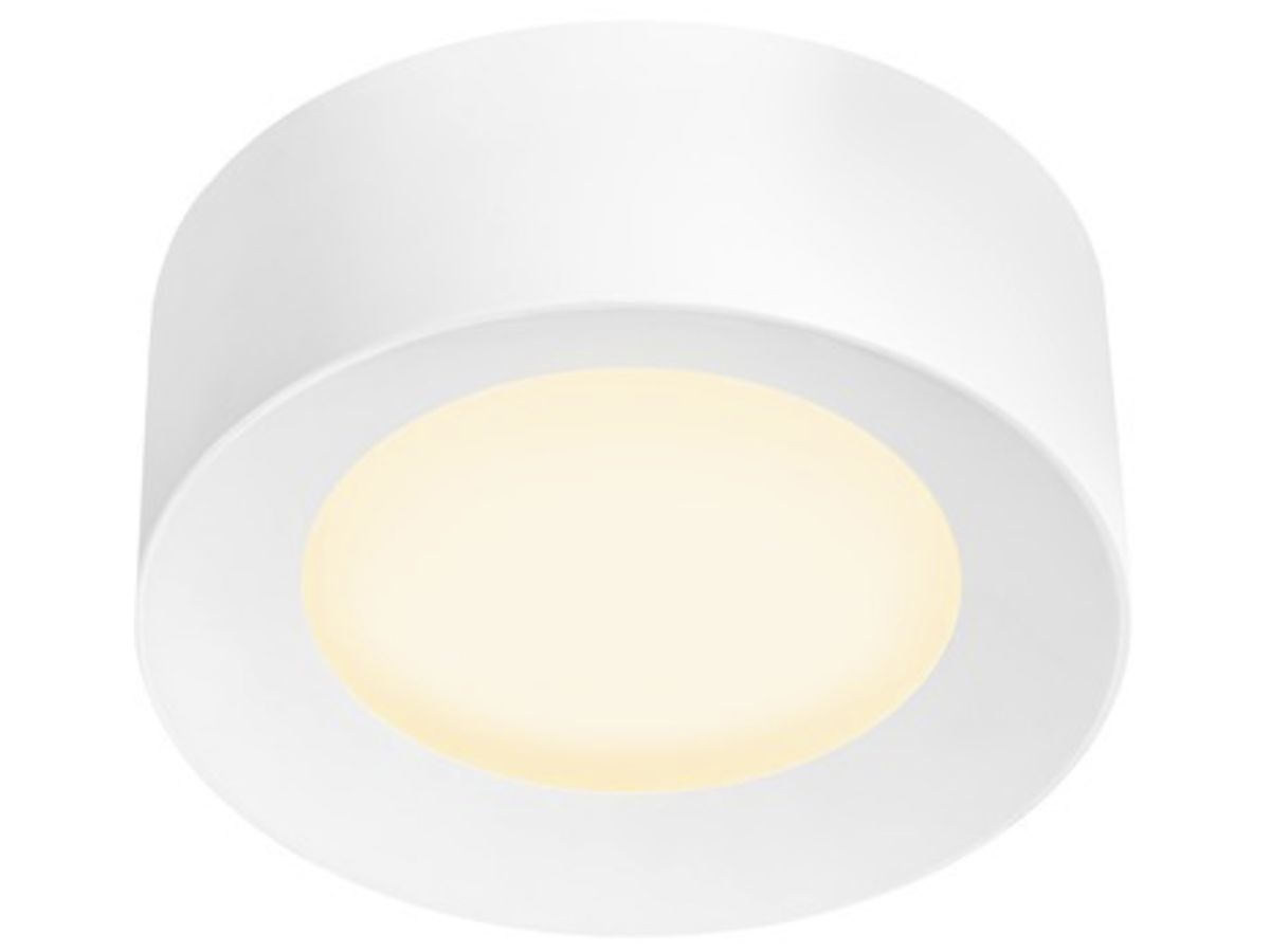 LED-Deckenleuchte SLV FERA 25 DALI 19.5W 1650lm 3000/4000K Ø200×75mm weiss