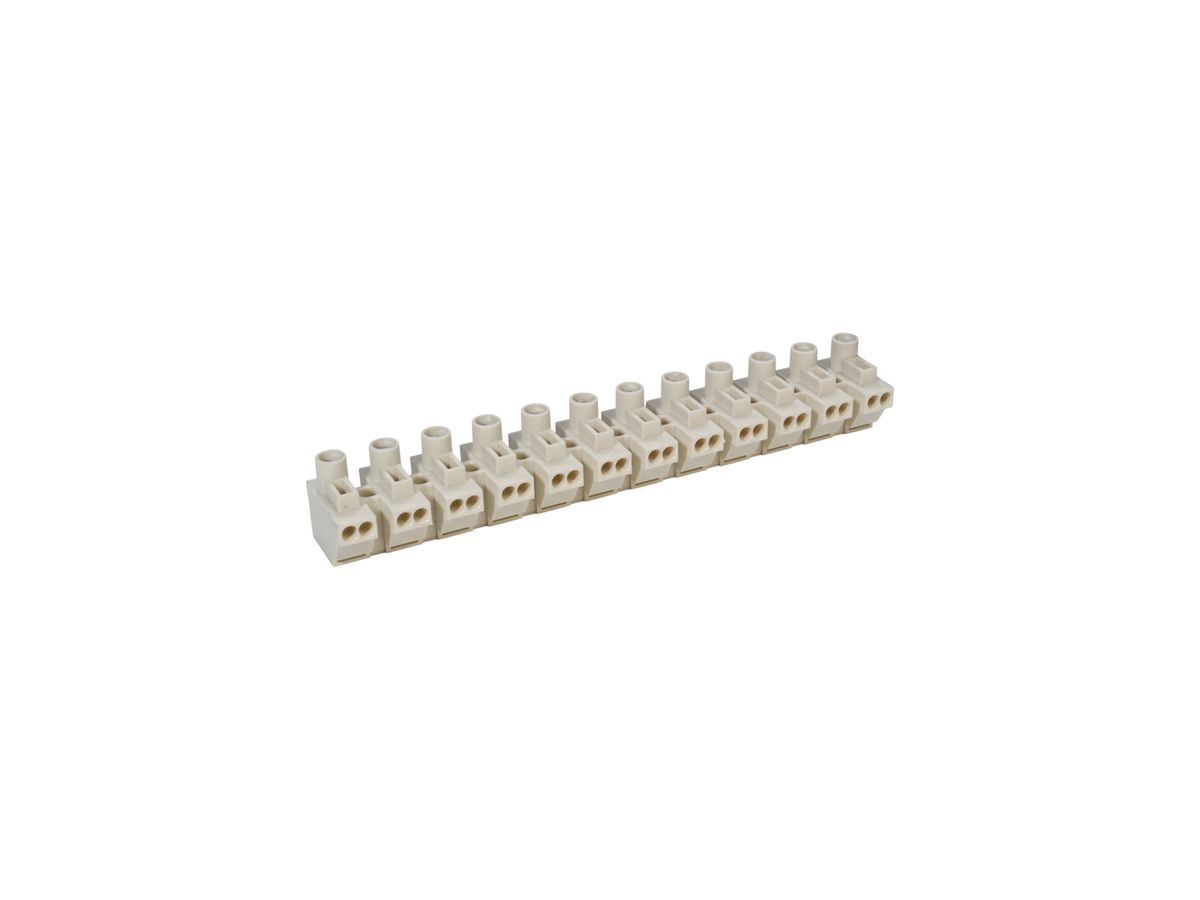 Schraub-/Steckklemmenleiste Elektrogros 12P 0.5…1.5mm² 15A 400V weiss