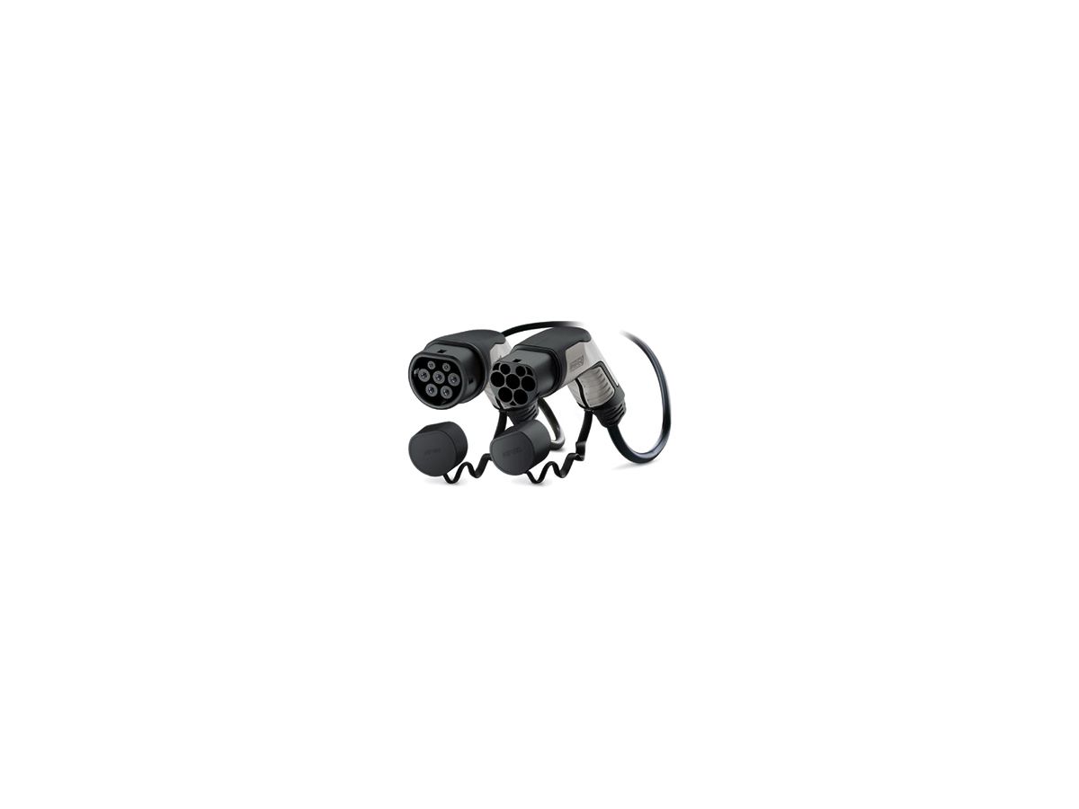 AC-Ladekabel E-Mobility PX Mode3 T2+T2 20A 1L 4m 5kW 250V schwarz