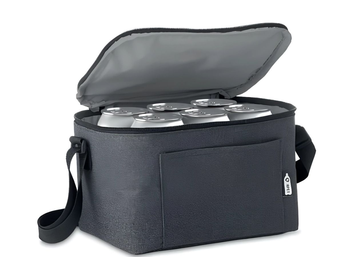 ELGH Kühltasche RPET für 6 Dosen - schwarz