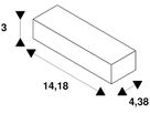 LED-Betriebsgerät SLV 12W DALI 200mA mit Funkschnittstelle für NUMINOS