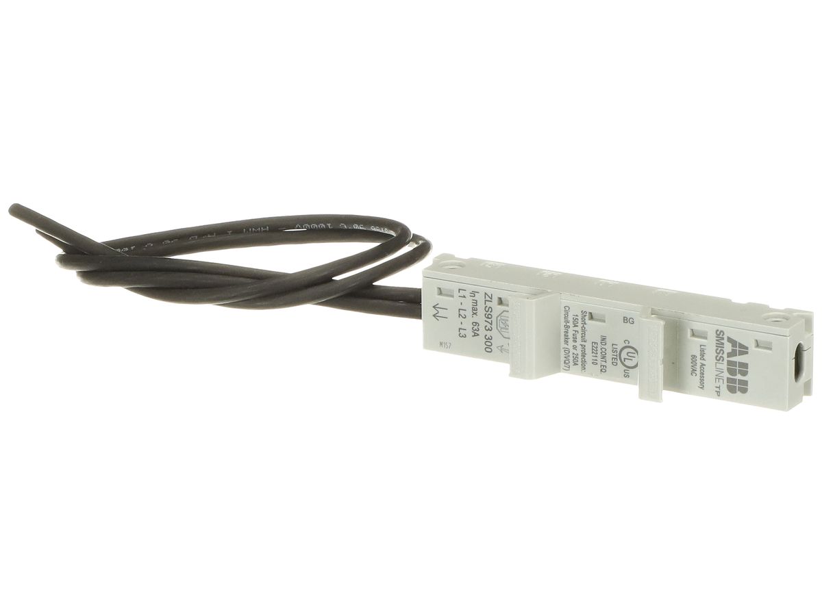 Adapter SMISSLINE TP DIN 63A 1P L1/L2/L3 Litze 300mm unten