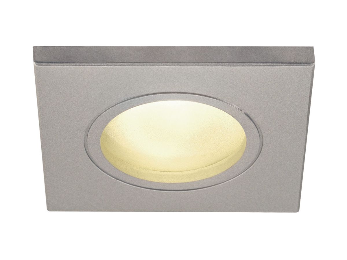 EB-Deckenleuchte SLV DOLIX OUT SQUARE GU10 50W IP65/20 EB-Ø68mm grau