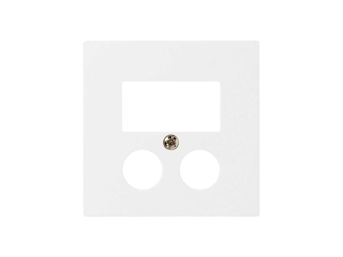 Frontplatte 2×Koax+2×RJ45 kallysto HomeWay weiss