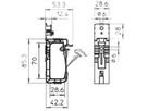 Sammelhalterung Bettermann 20×3×1.5mm², hellgrau