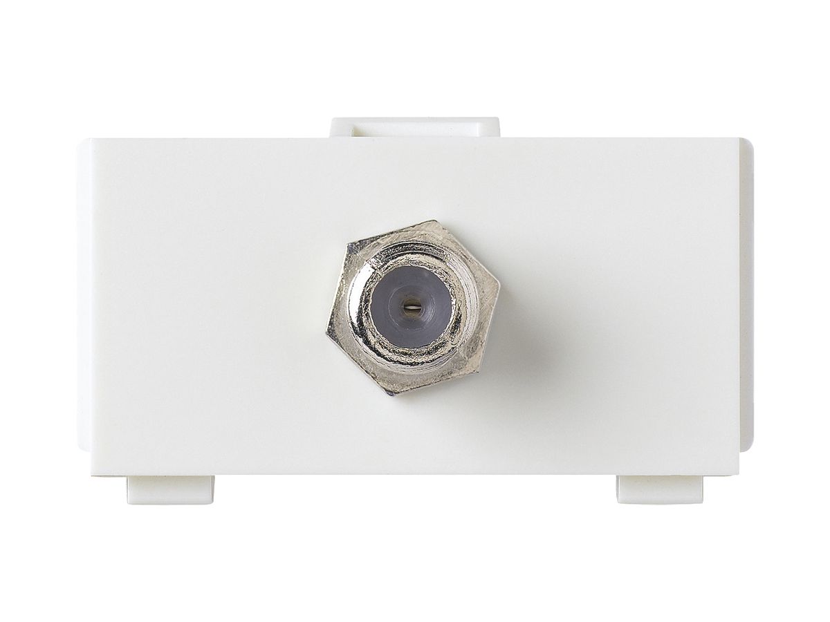 Multimedia-Modul kallysto M3 mit 1×F-Verbinder weiss