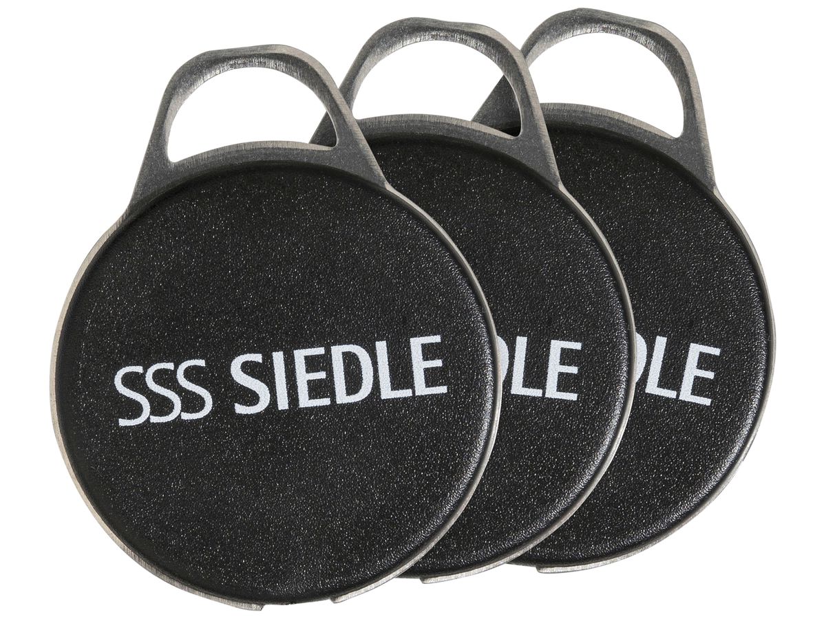 Transponder Siedle 99 500 schwarz 57×25.2×9.5mm 3 Stück