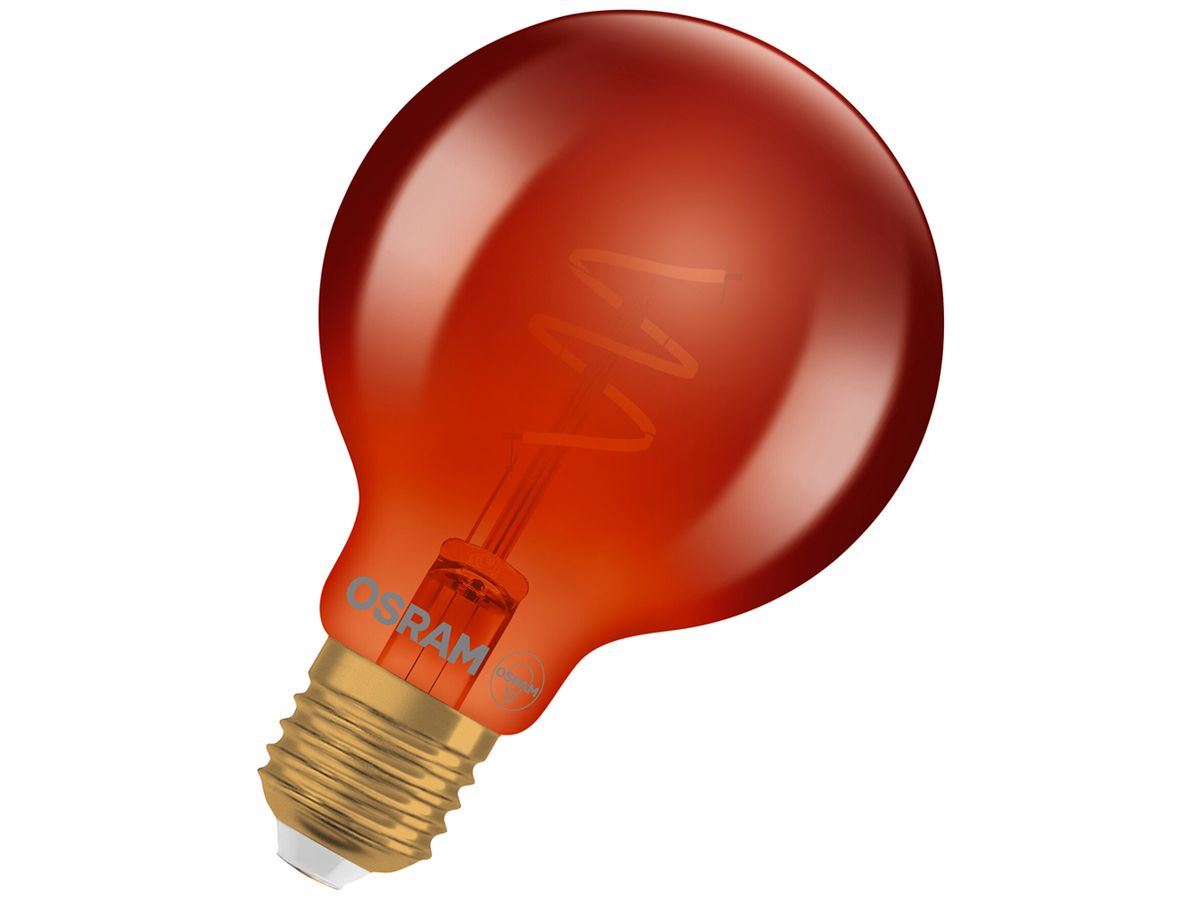 LED-Lampe LEDVANCE Vintage 1906 E27 3W 45lm 1800K klar kupfer DIM Ø80×123