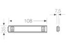 Profilschiene Hensel KGTS 02 Hutprofil 35mm, für KG 9002