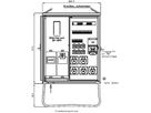 Anschlussverteilerschrank Demelectric  80A 55kVA NH00 IP44 rot