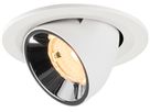 LED-Downlight SLV NUMINOS GIMBLE S 6.7W 1050lm 3000K WB DALI Ø90 ws/cr