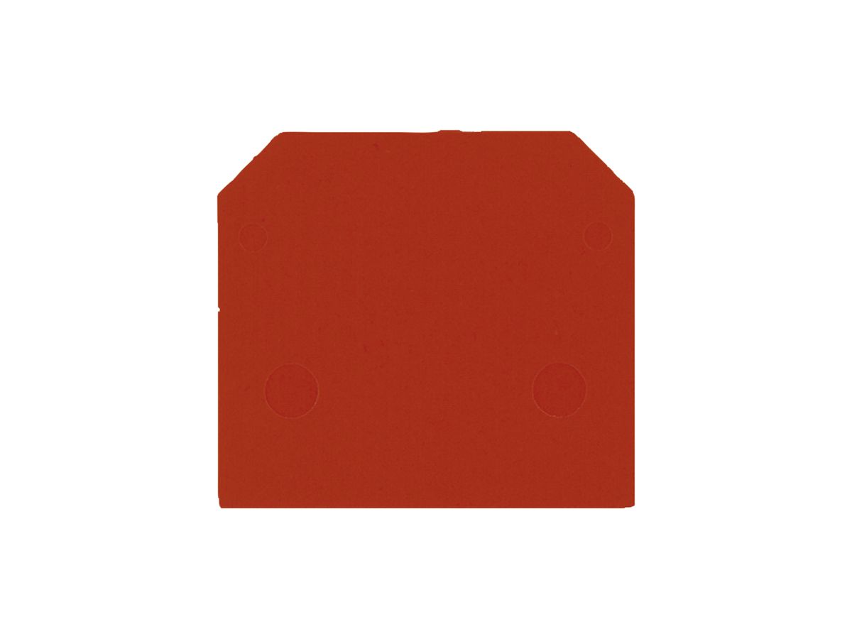 Abschlussplatte Weidmüller SAK4-10 RT 40×1.5mm rot