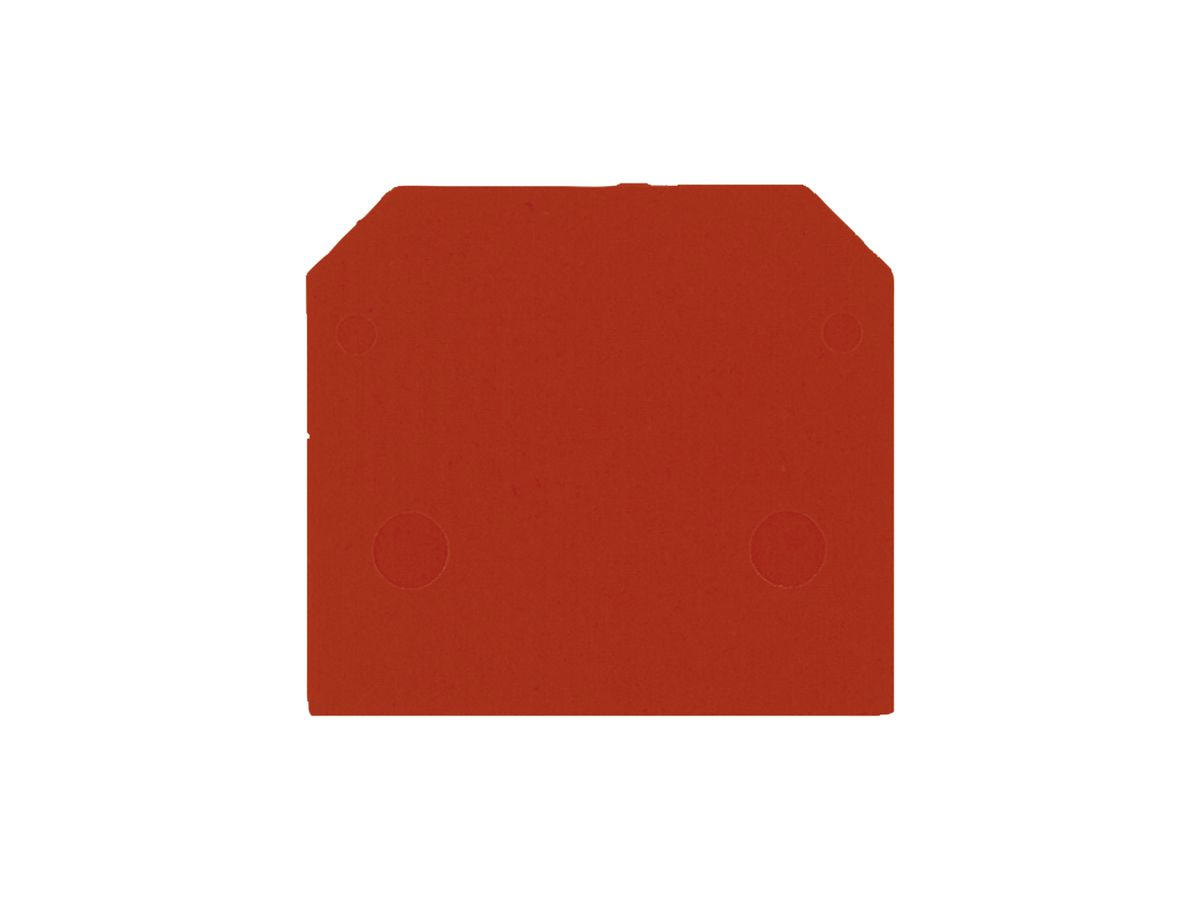 Abschlussplatte Weidmüller SAK4-10 RT 40×1.5mm rot