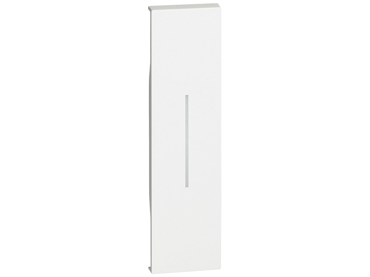 Tastenabdeckung Living Now 1 Modul mit Beleuchtungsfenster weiss