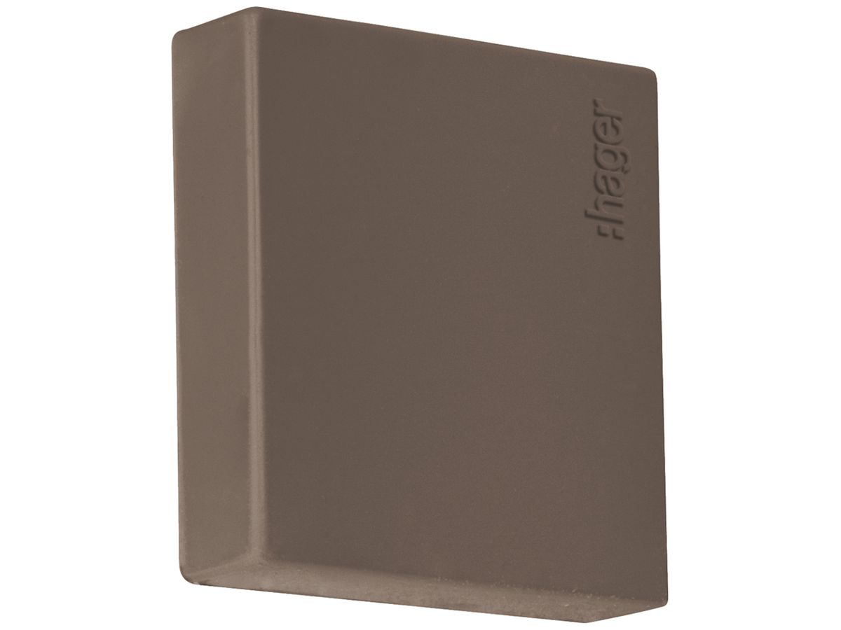 Endstück Hager tehalit.LF 25×25mm braun IP30