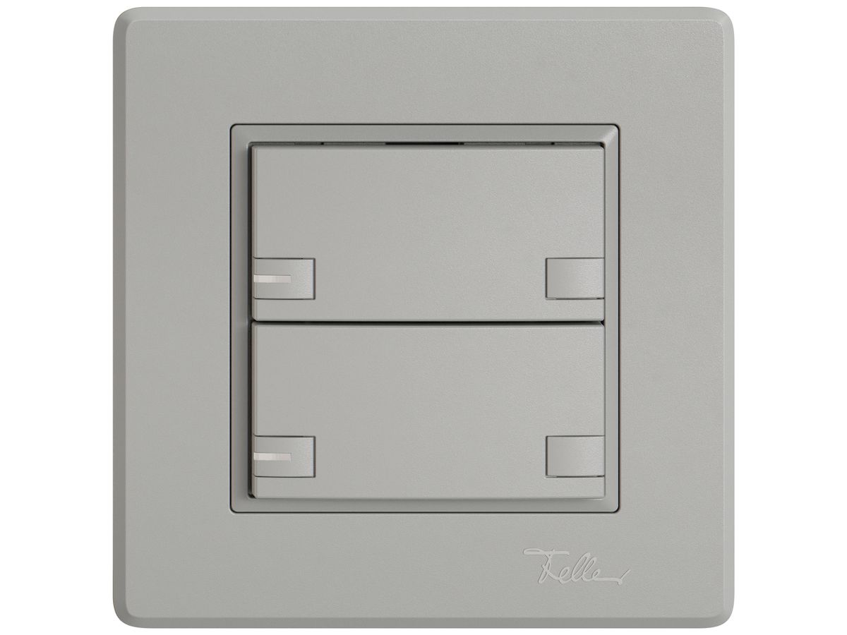 UP-KNX-Taster RGB EDIZIO.liv SNAPFIX® Temperaturfüh.RGB-LED 2×T 2-Tbed.hgu