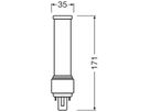 LED-Lampe LEDVANCE DULUX D26 G24d-3 9W 1100lm 6500K mattiert 171mm