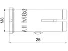 Einschlagdübel BET EA II M8 Ø10×25mm St galvanisch/ elektrolytisch verz.