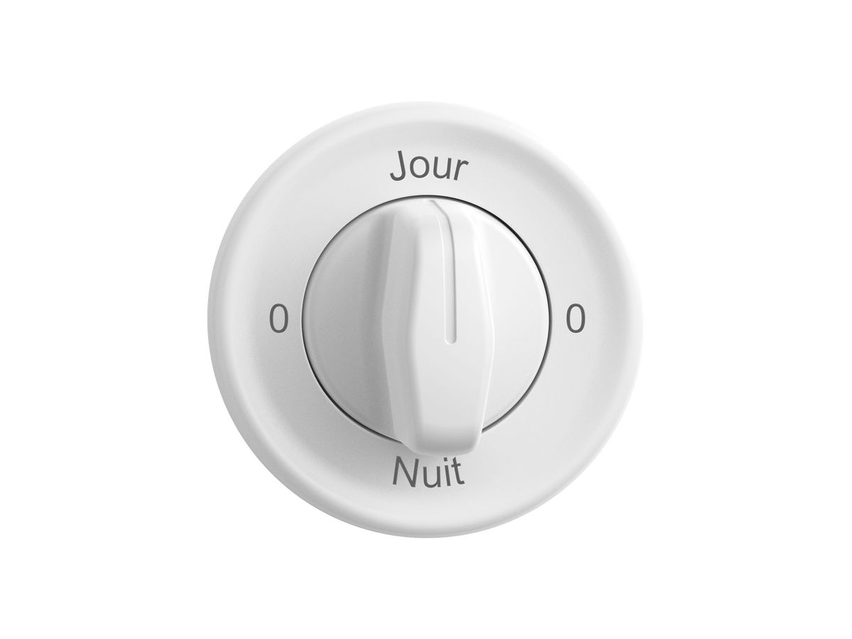 Montageset STANDARDdue SNAPFIX® f.Drehschalter m.Griff 0-Jour-0-Nuit ws