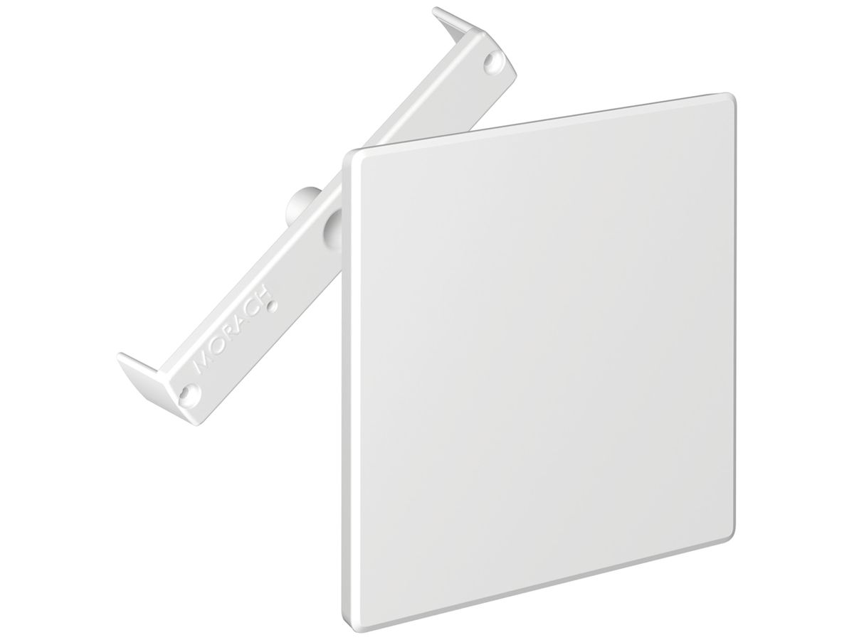 Steckdeckel CRALLO-RED-BOX 130×130mm mit Diagonalsteg weiss
