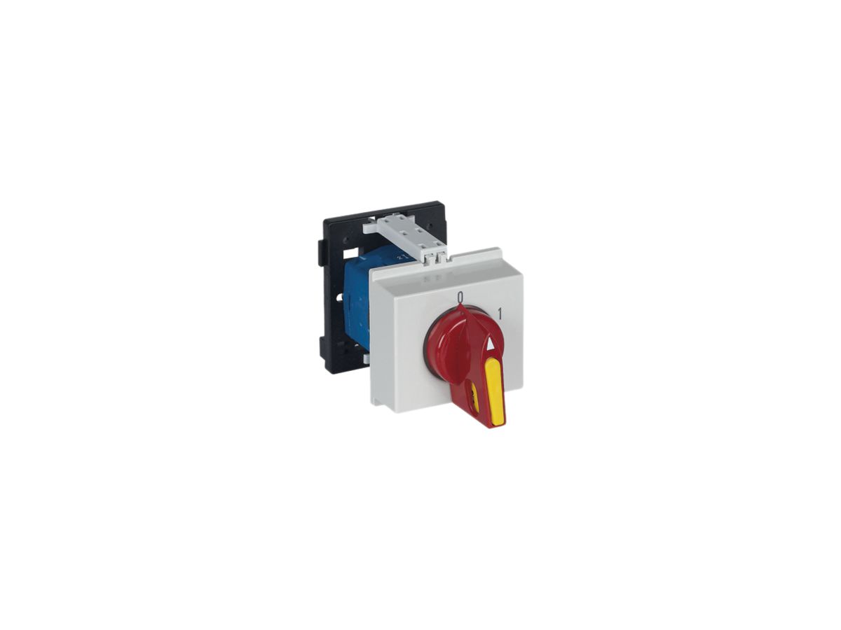 REG-Drehschalter K&N, 20A/500V 0/1L, Griff hgu, "0-1"