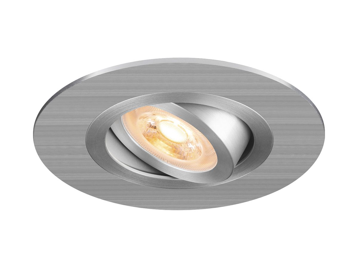 LED-Downlight SLV NEW TRIA 75 XL GU10 1×10W Ø110mm Silber