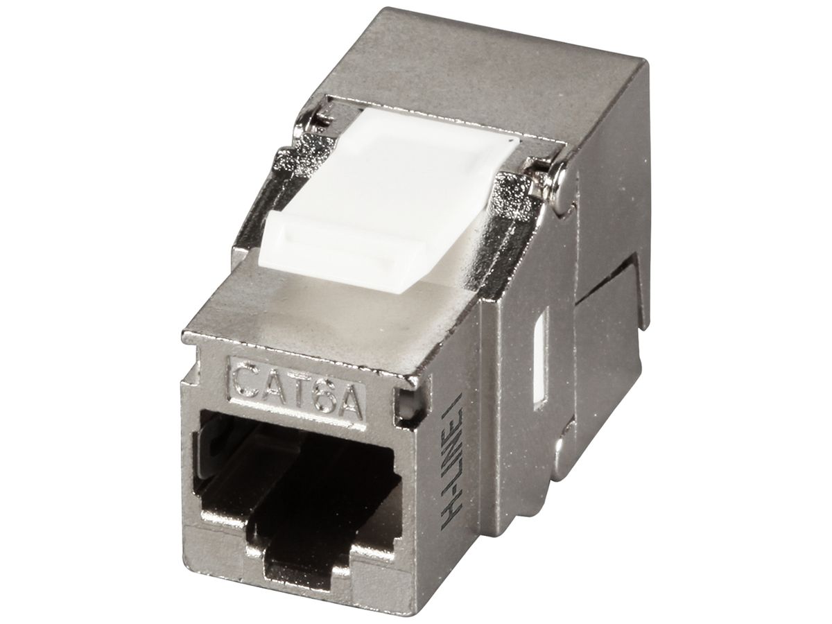 Anschlussmodul H-LINE I RJ45 Kat.6A/s ISO/IEC Keystone, silber
