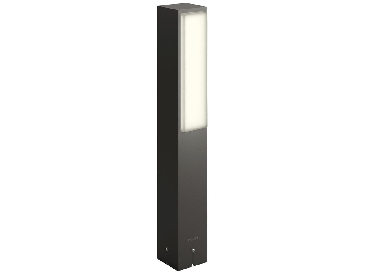 LED-Wegeleuchte Philips Stratosphere 3.8W 800lm 827 IP44 76×60mm×420mm anthrazit