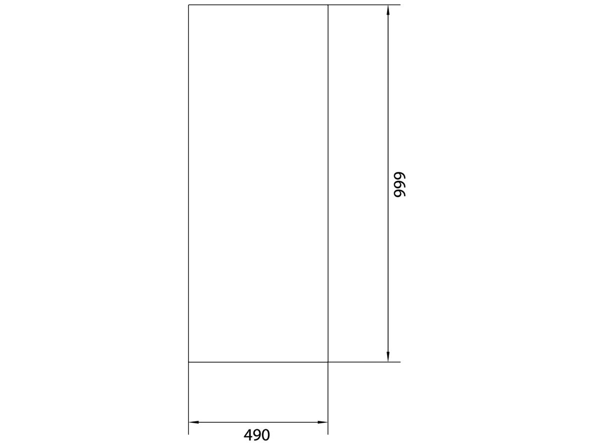 Deckel tehalit BKG Oberteil für Bodenkanal 400×2000×3mm