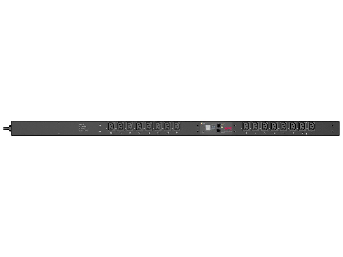 Steckdosenleiste Rack PDU 56×1245×44mm 16×C13 mit Schaltfunktion 10A
