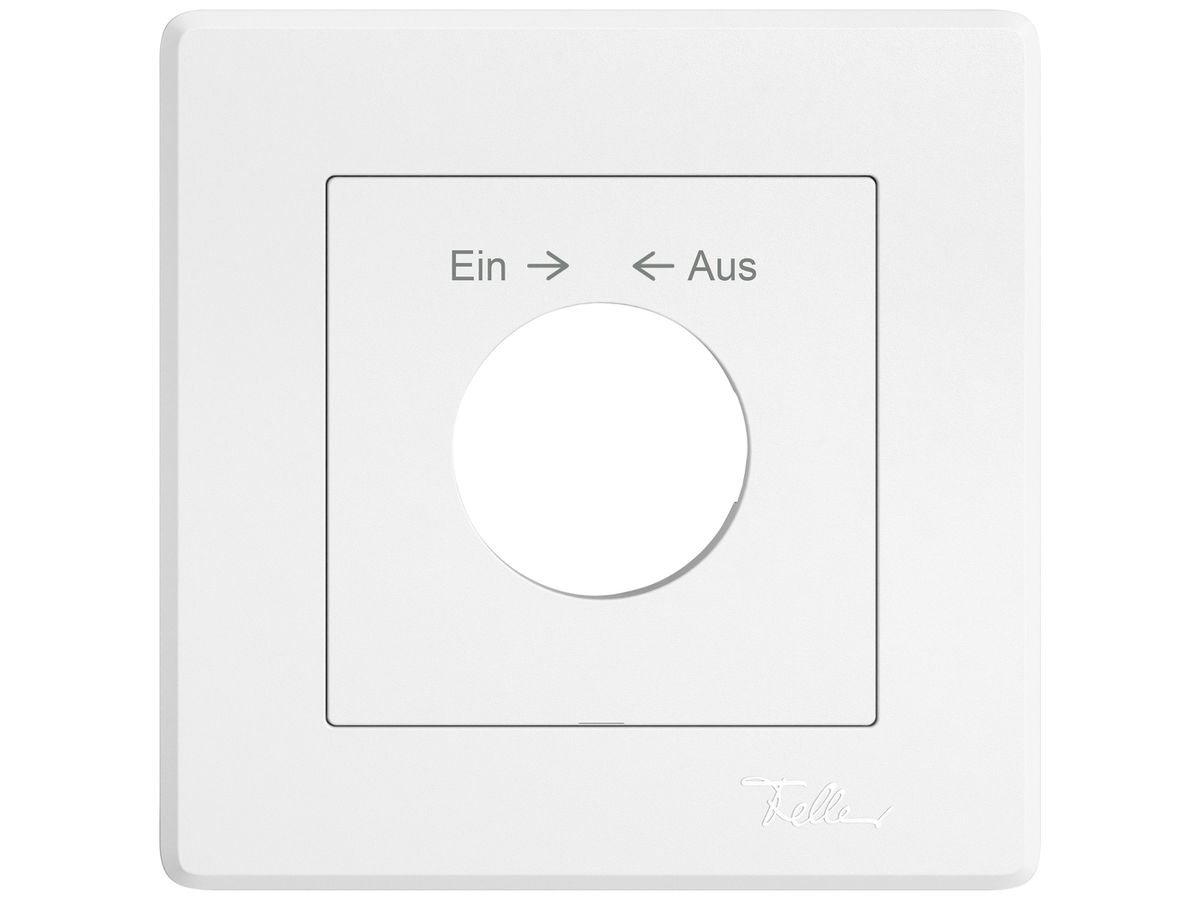 UP-Montageset EDIZIO.liv SNAPFIX® f.Drehschalter m.Schloss Ein → ← Aus ws