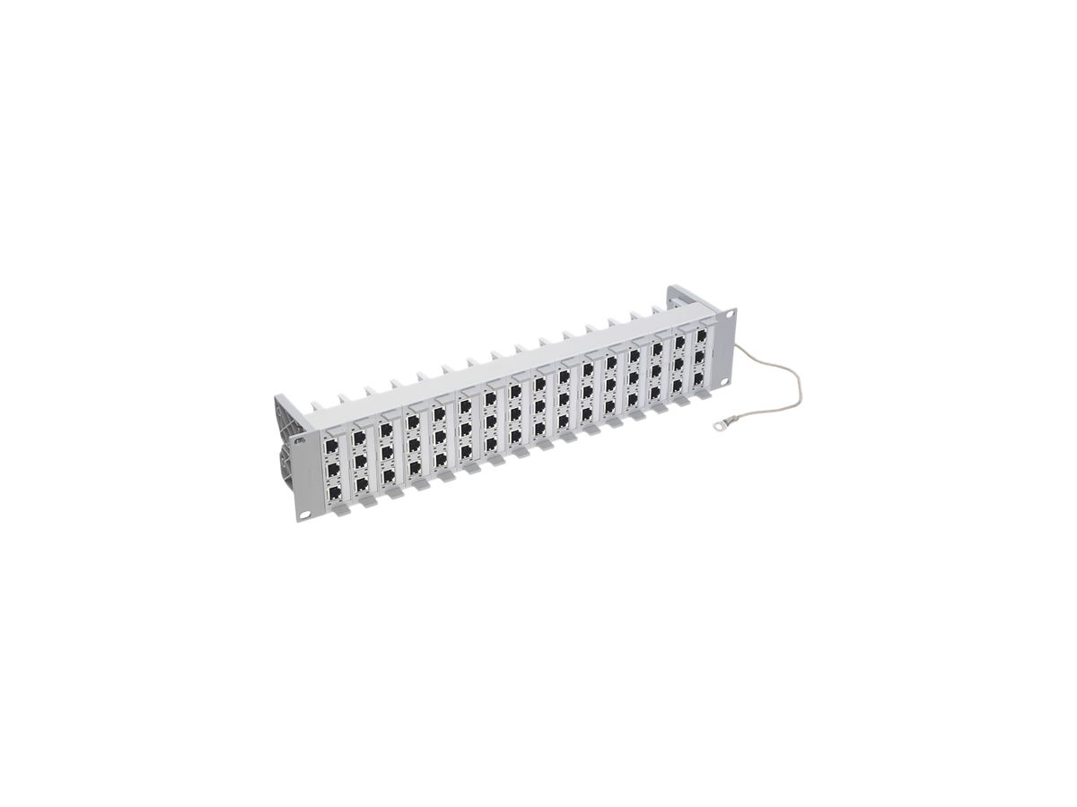 Rangierfeld Global 19" 2HE 48×RJ45/s Kat.6 (Real10) R&M