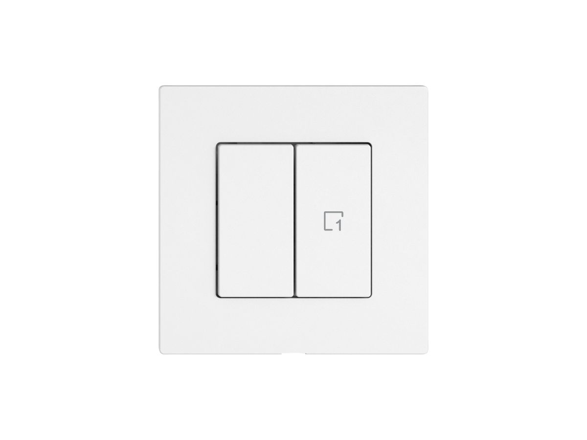 Bedienaufsatz zu Druckschalter EDIZIO.liv Wiser SNAPFIX® 1K Szene WLAN 2T ws