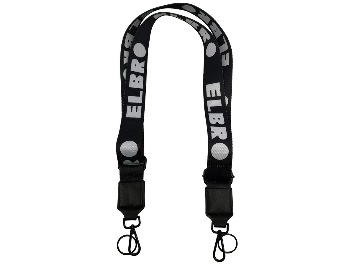 Tragegurt ELBRO mit Karabinerhaken B=40mm L=100…175cm Nylon schwarz