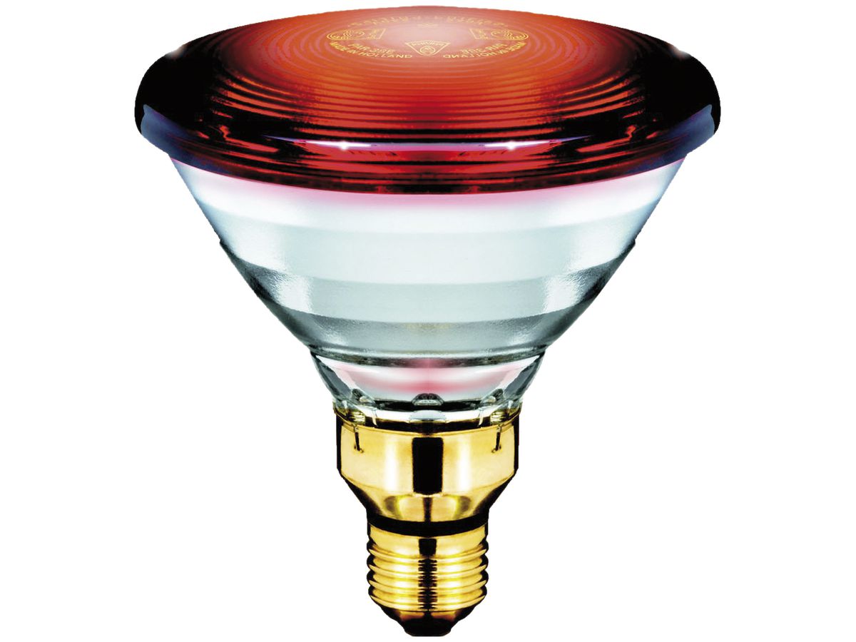 IR Lampe PAR38 E27 150W 230V rot