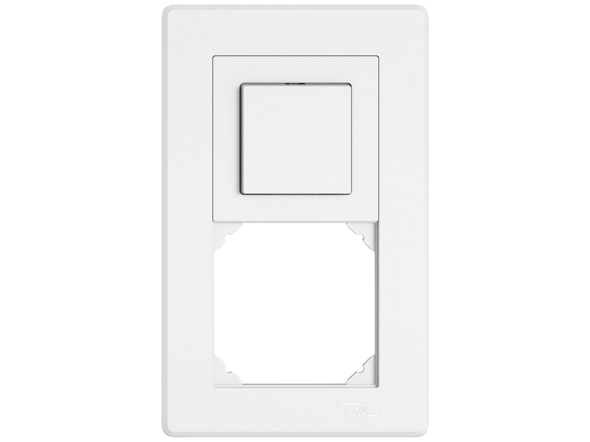 UP-Kombination EDIZIO.liv SNAPFIX® 2×1 156×96mm Schema 3/1L+leer weiss