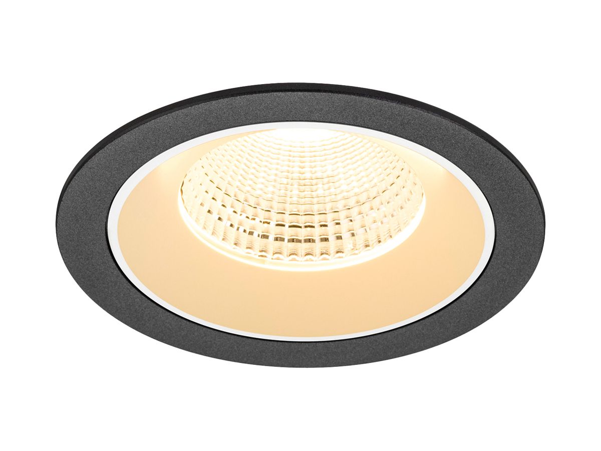 EB-LED-Deckenleuchte SLV NUMINOS L 17W 2500lm 3000K WB DALI DIM Ø130×85mm sz/ws