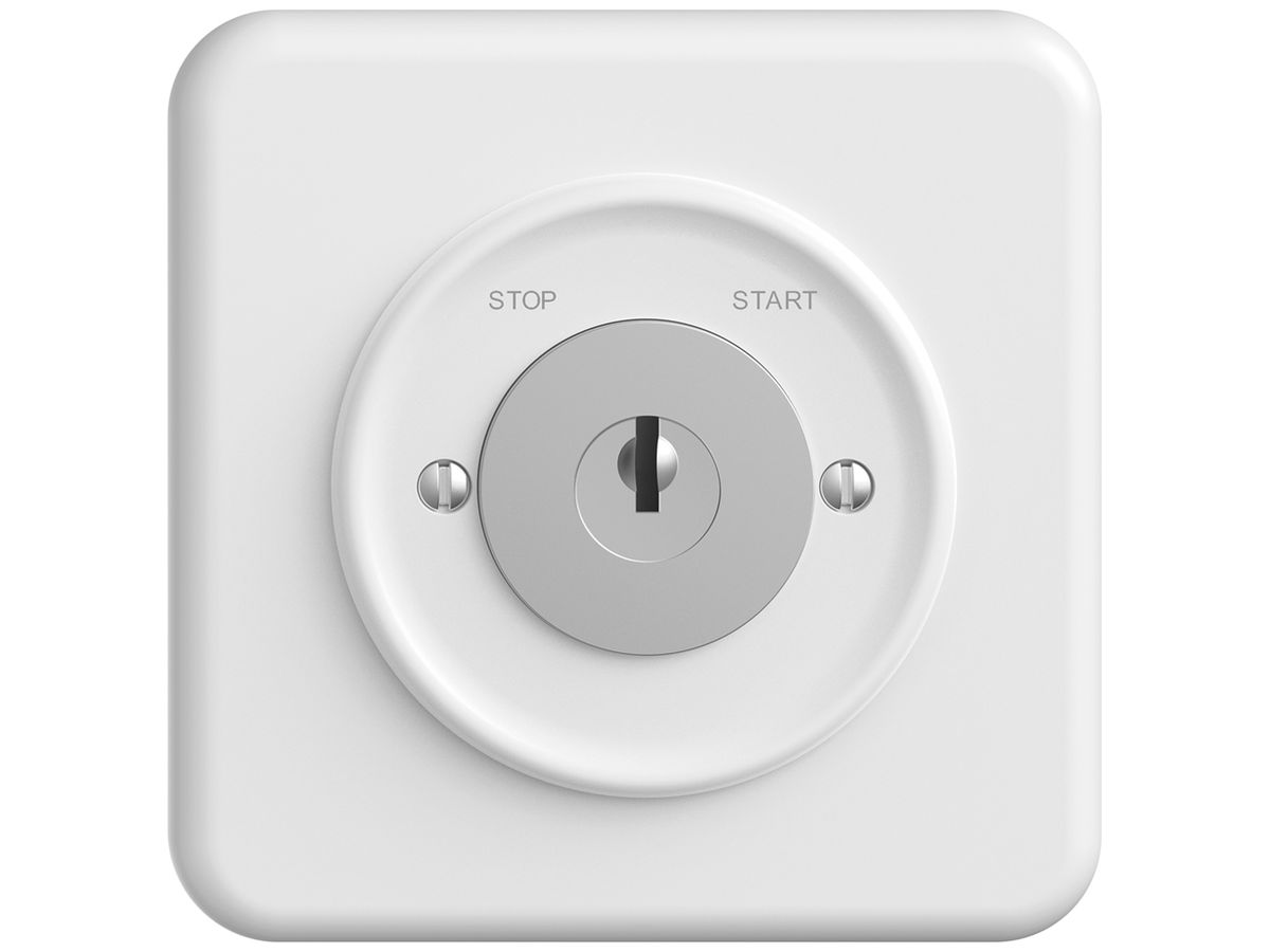 UP-Schlüsselschalter STANDARDdue m.KABA 1007F/631984 1P STOP-START T=57mm ws