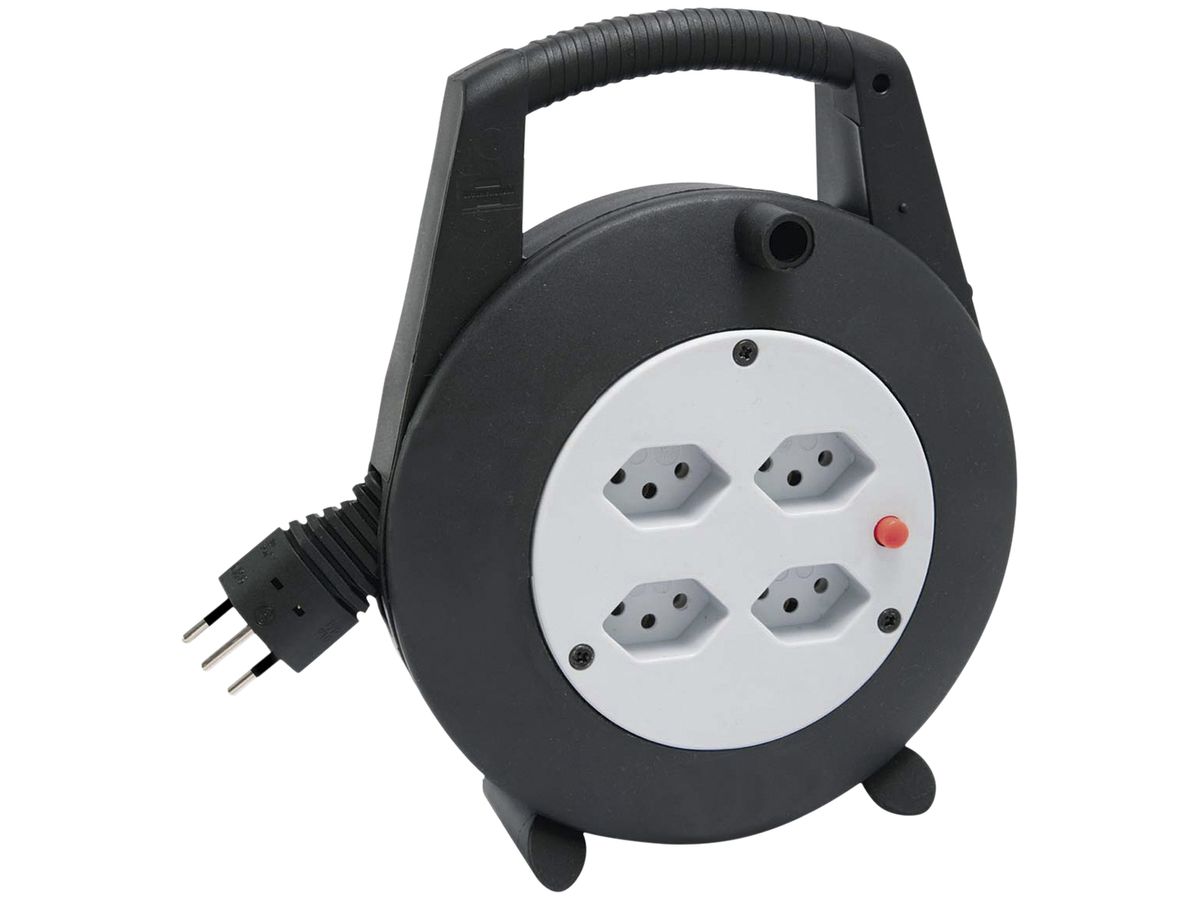 Kabelabroller Brennenstuhl Vario-Line 10m 4×T13 schwarz/lichtgrau