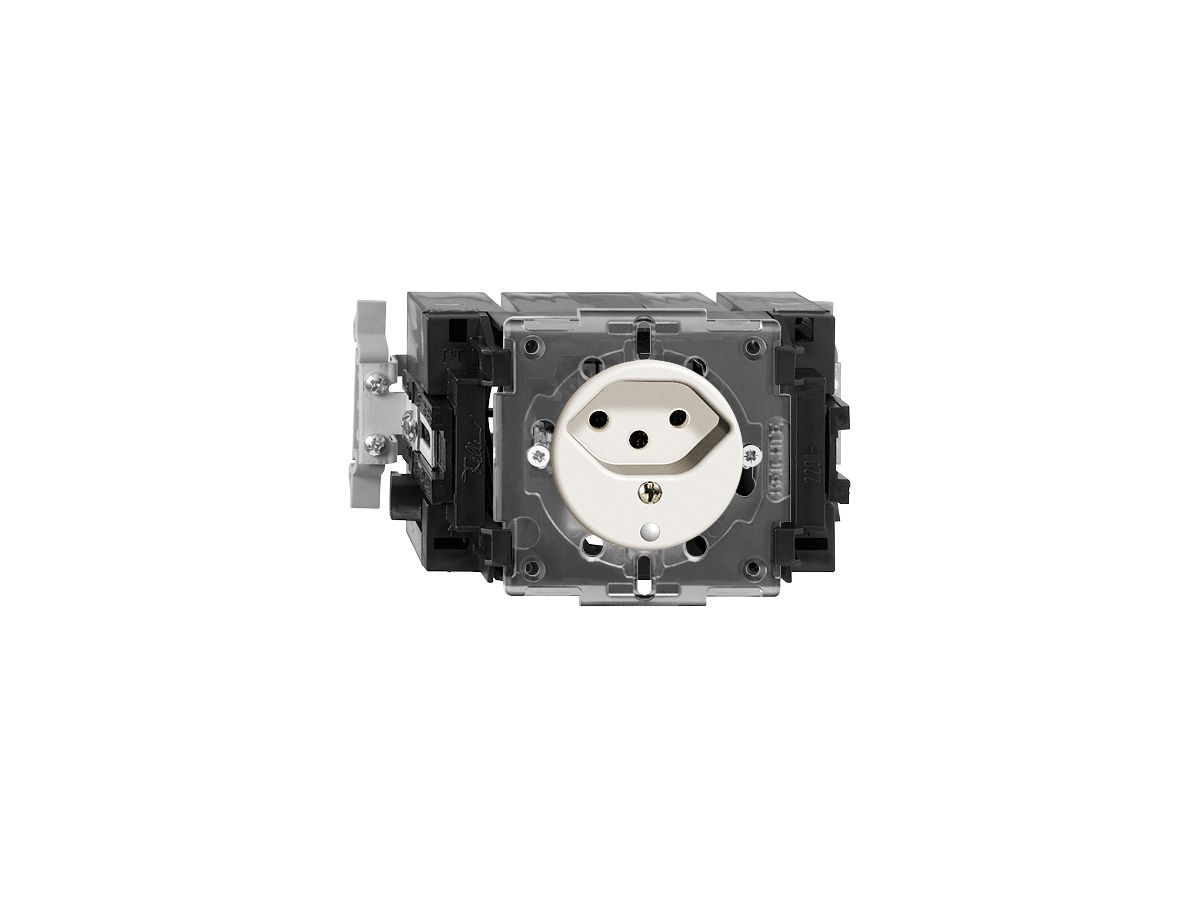 EB-Steckdose FH T13 weiss 49…69mm(53mm) Snap mit LED grün