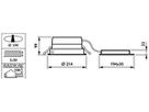 EB-LED-Deckenleuchte LuxSpace Compact DN571B LED20S/830 POE C WH