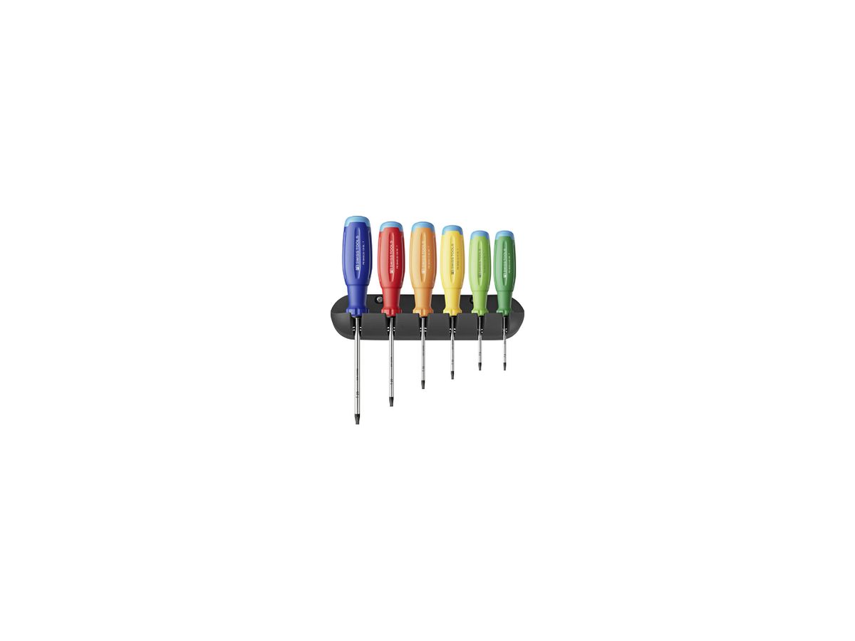 Schraubenzieher-Set PB SwissGrip Evo 6-tlg Wandhalterung