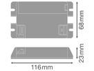 Notlicht-Set LEDVANCE BLKH CBO RD 1.5W LED 3h Prüftaste