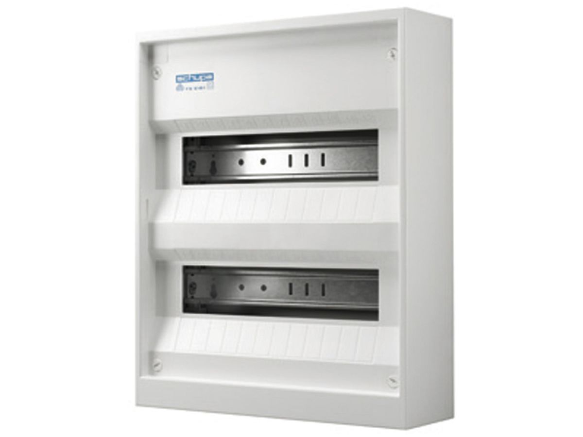 AP-Kleinverteiler GEWISS 40CDe, 1-reihig 12TE, 300×245×95mm, weiss