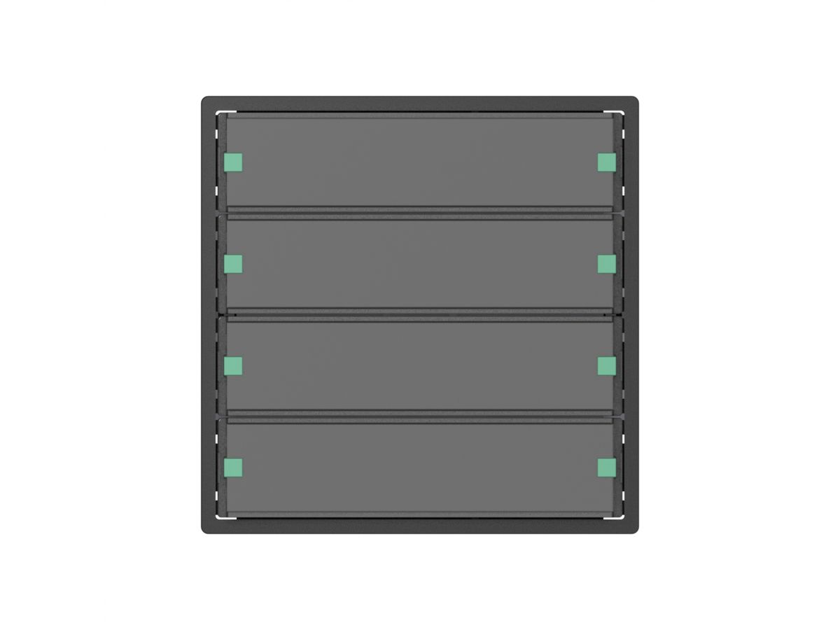 Taster-Einsatz SIDUS 4/8 mit LED anthrazit